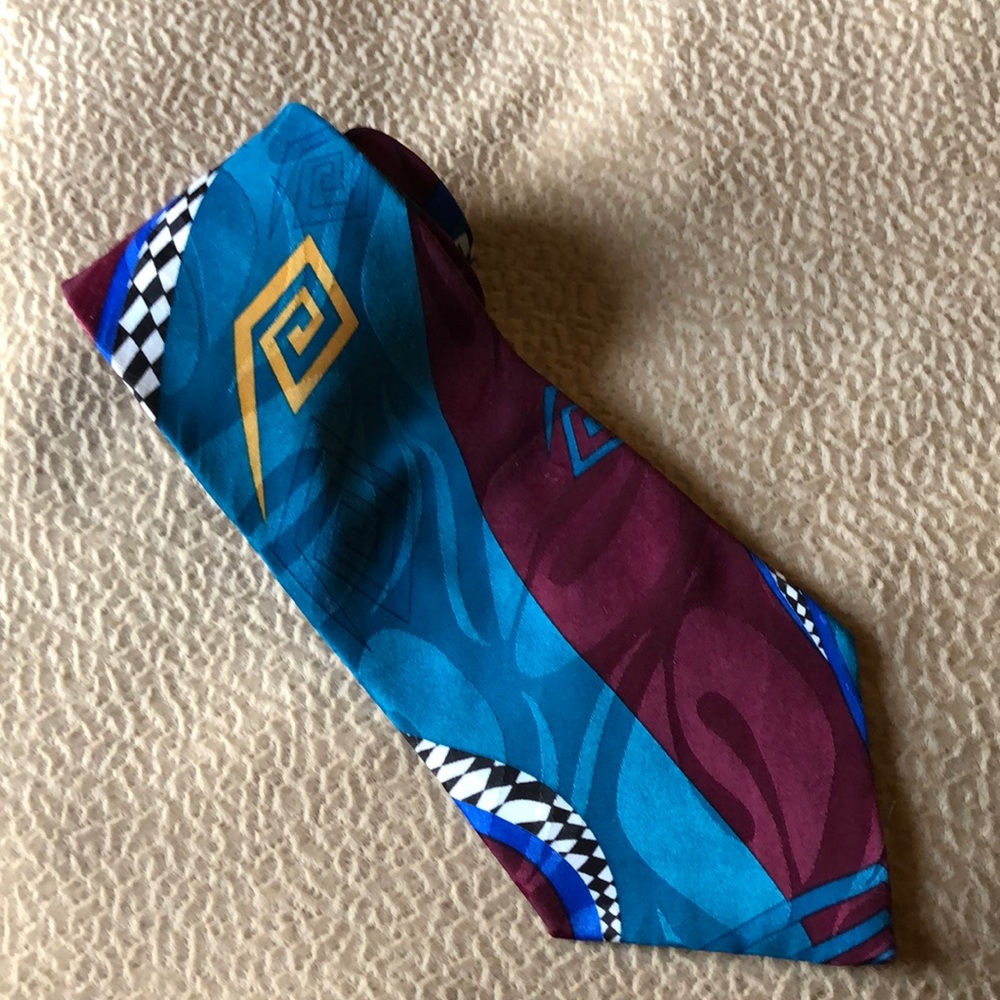 Angelica retro-look necktie Made in USA polyester